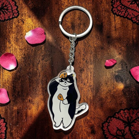 Cat Keychain - Chicken for life - Catnip