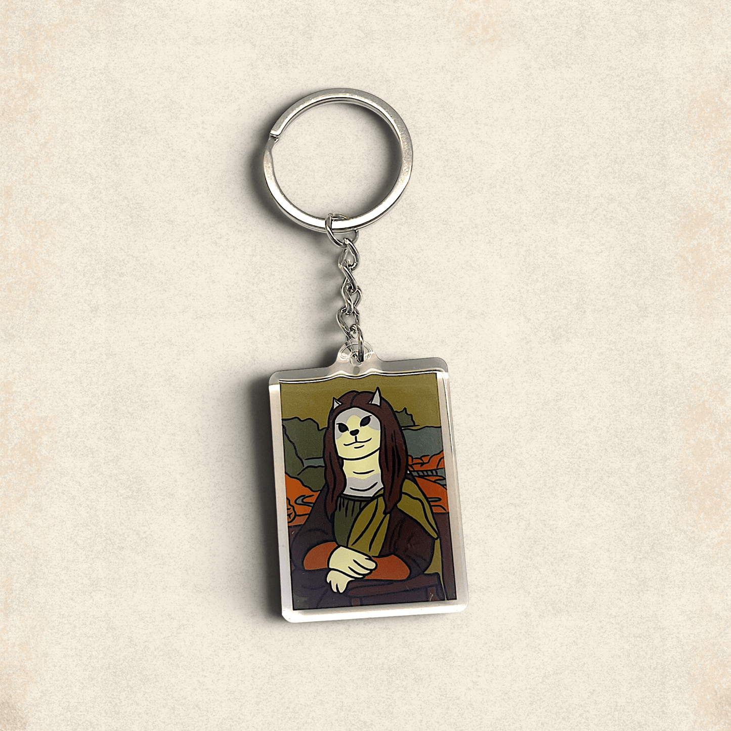 Cat Keychain - Meownalisa - Catnip