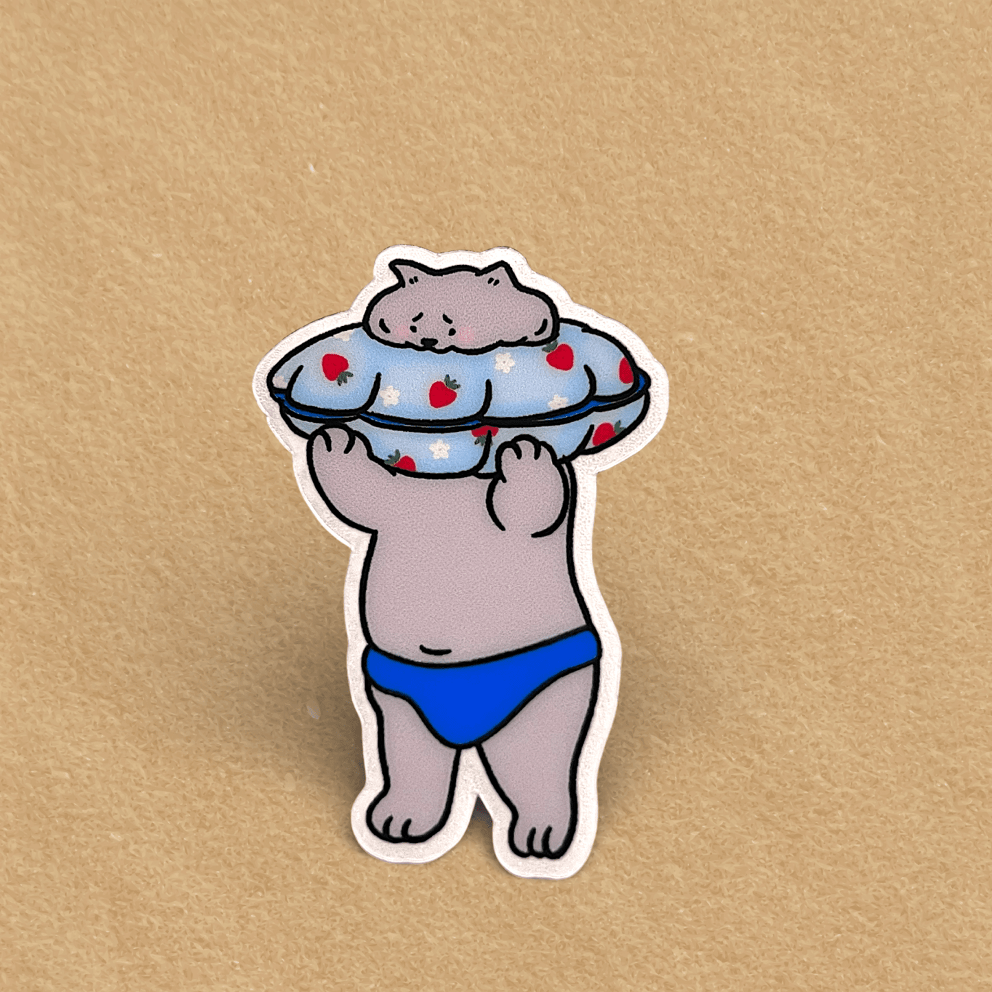 Cat sticker - Stuck (Scarface and Little Grey) - Catnip