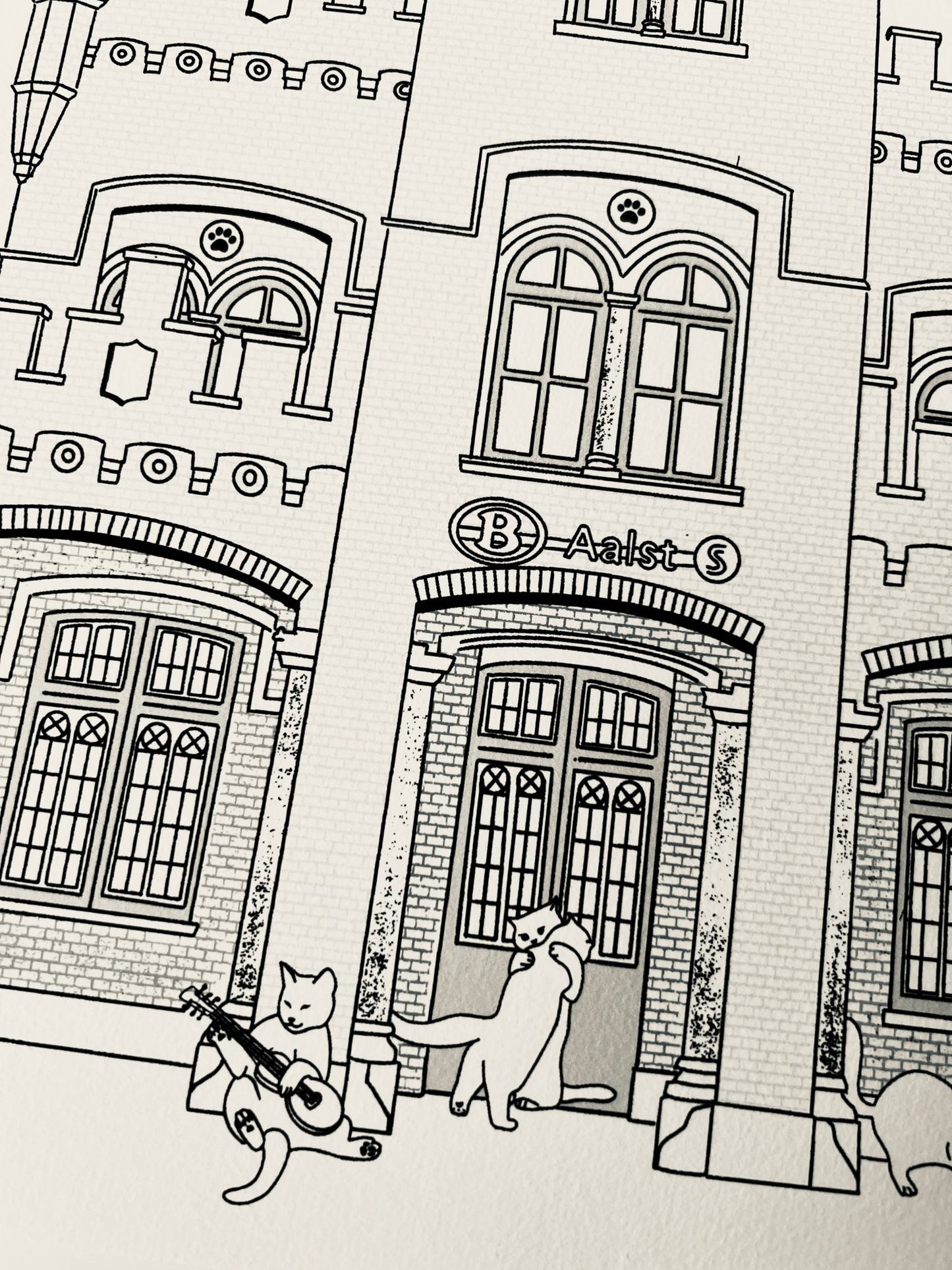 "Aalst train station" - Art Print - Catnip