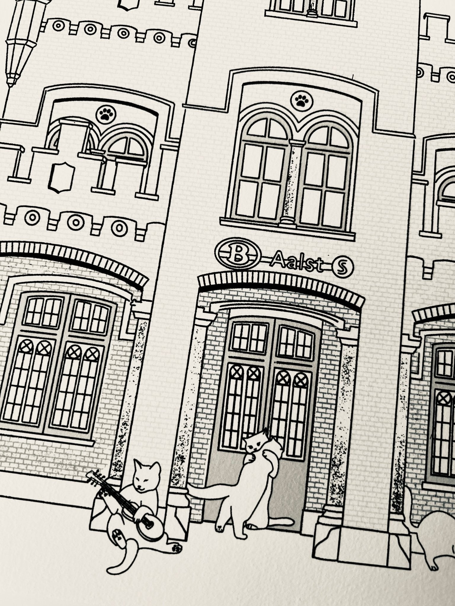 "Aalst train station" - Art Print - Catnip