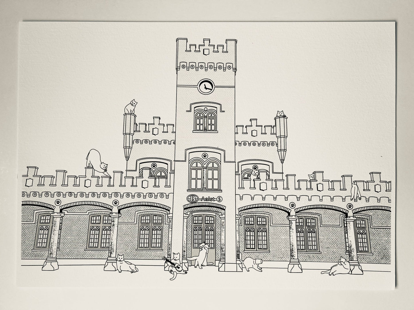 "Aalst train station" - Art Print - Catnip