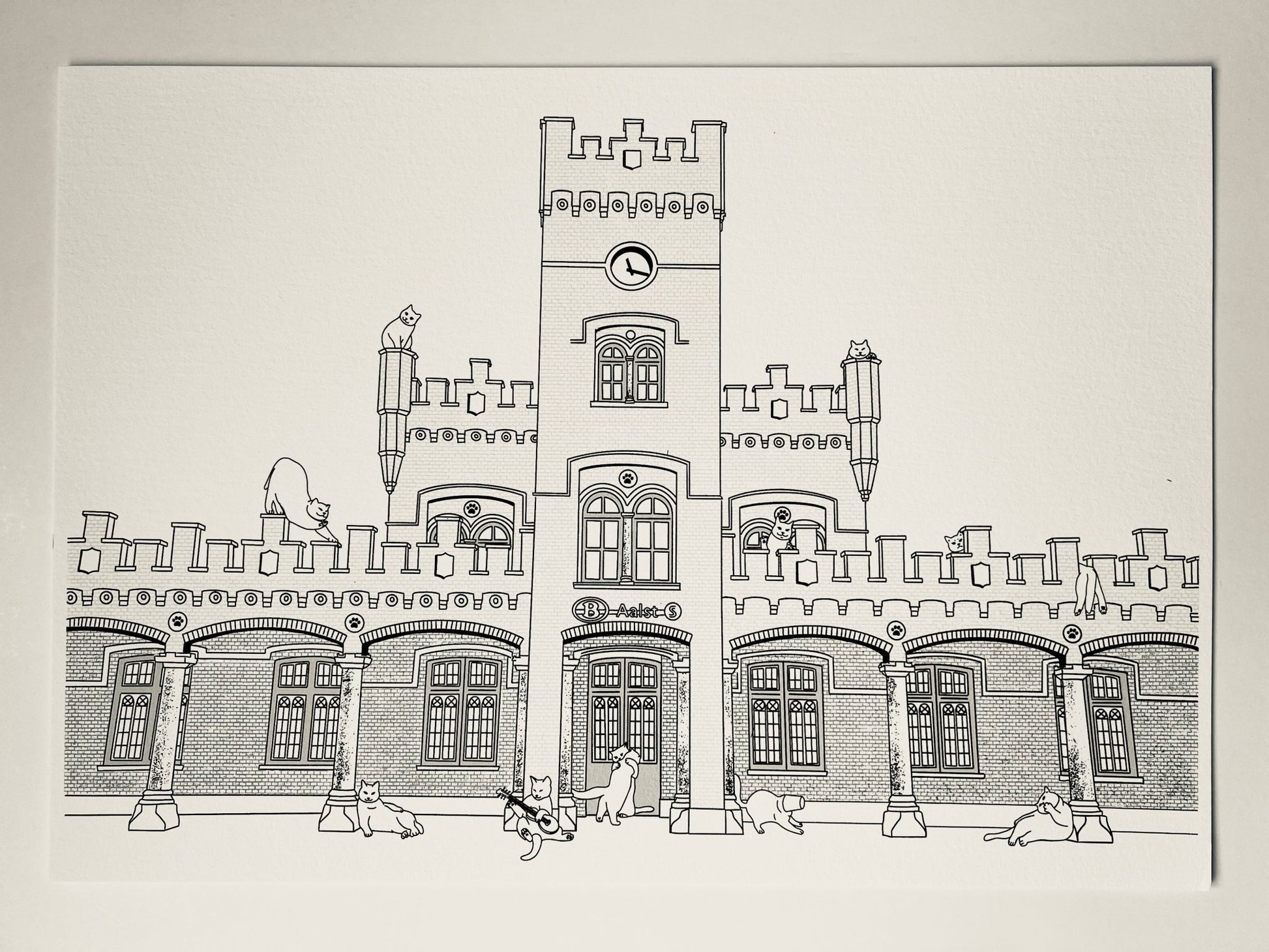 "Aalst train station" - Art Print - Catnip