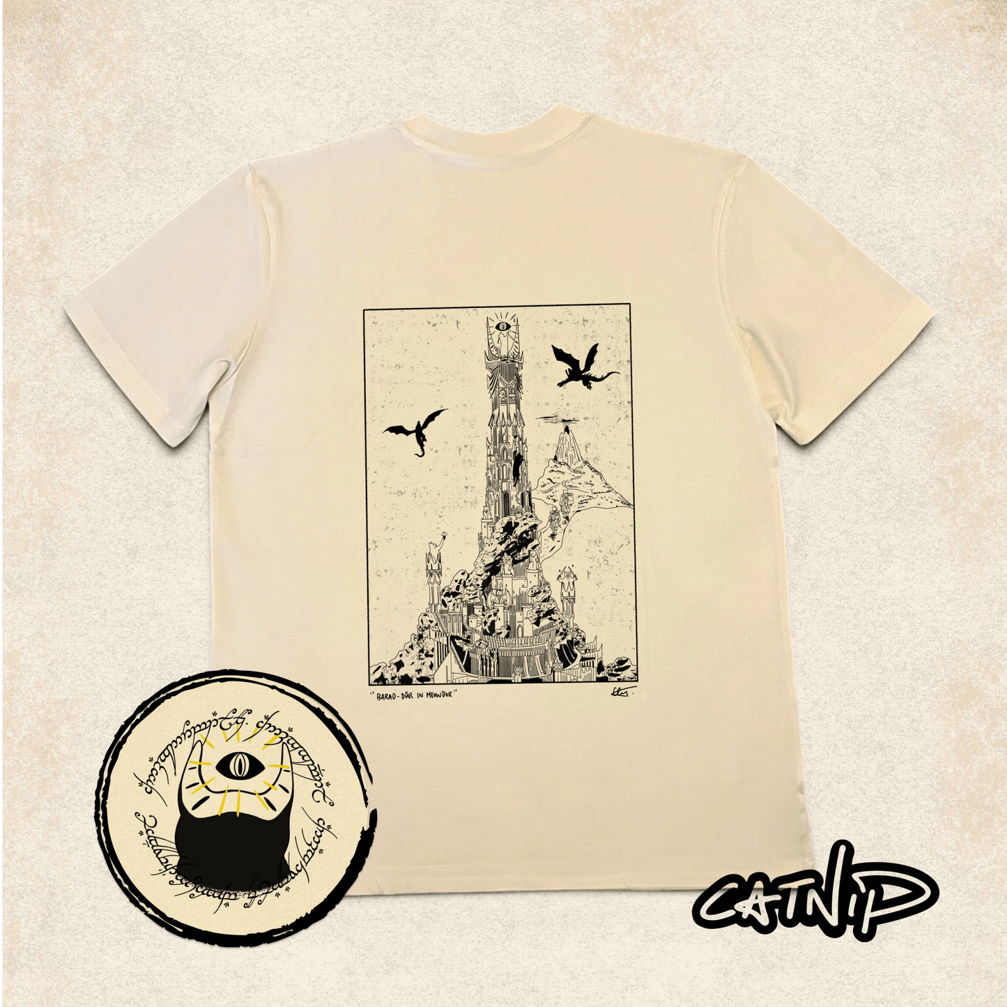 "Barad-Dûr in Meowdor" - T-shirt - Catnip