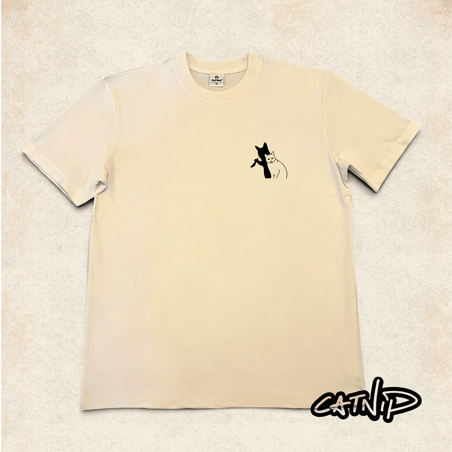 "Burn" - Unisex shortsleeve cat T-shirt - Catnip