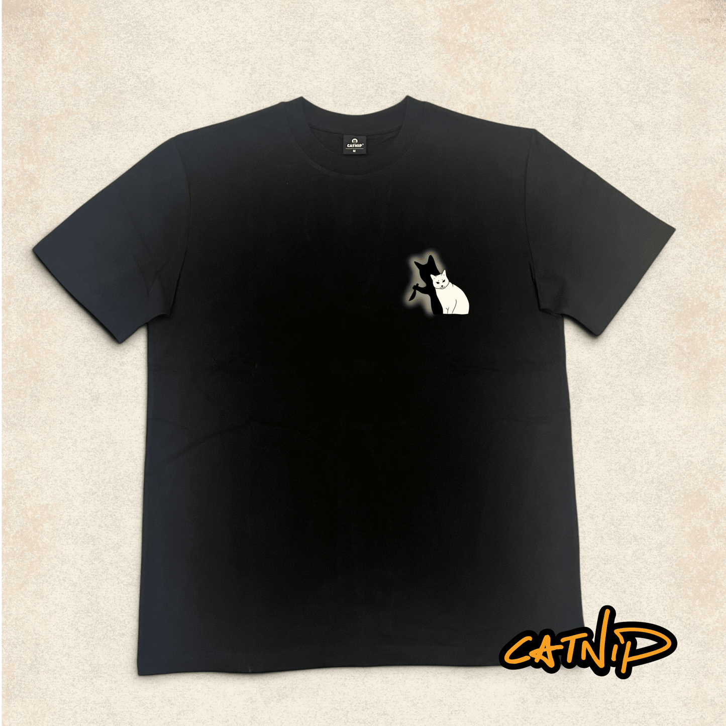 "Burn" - Unisex shortsleeve cat T-shirt - Catnip
