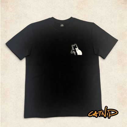 "Burn" - Unisex shortsleeve cat T-shirt - Catnip