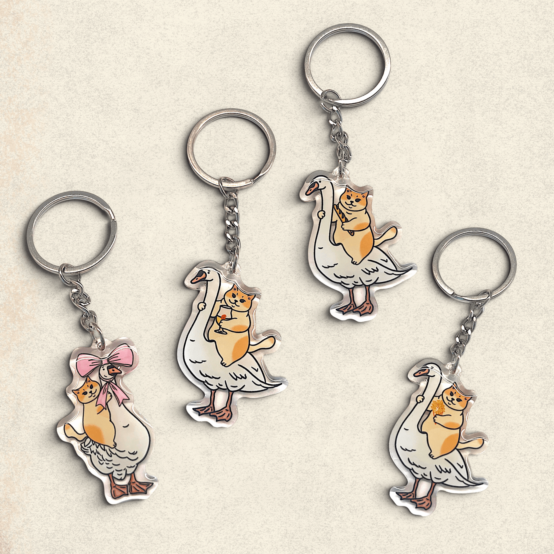 Cat Keychain - Bob and Jimmy (Different Ver.) - Catnip