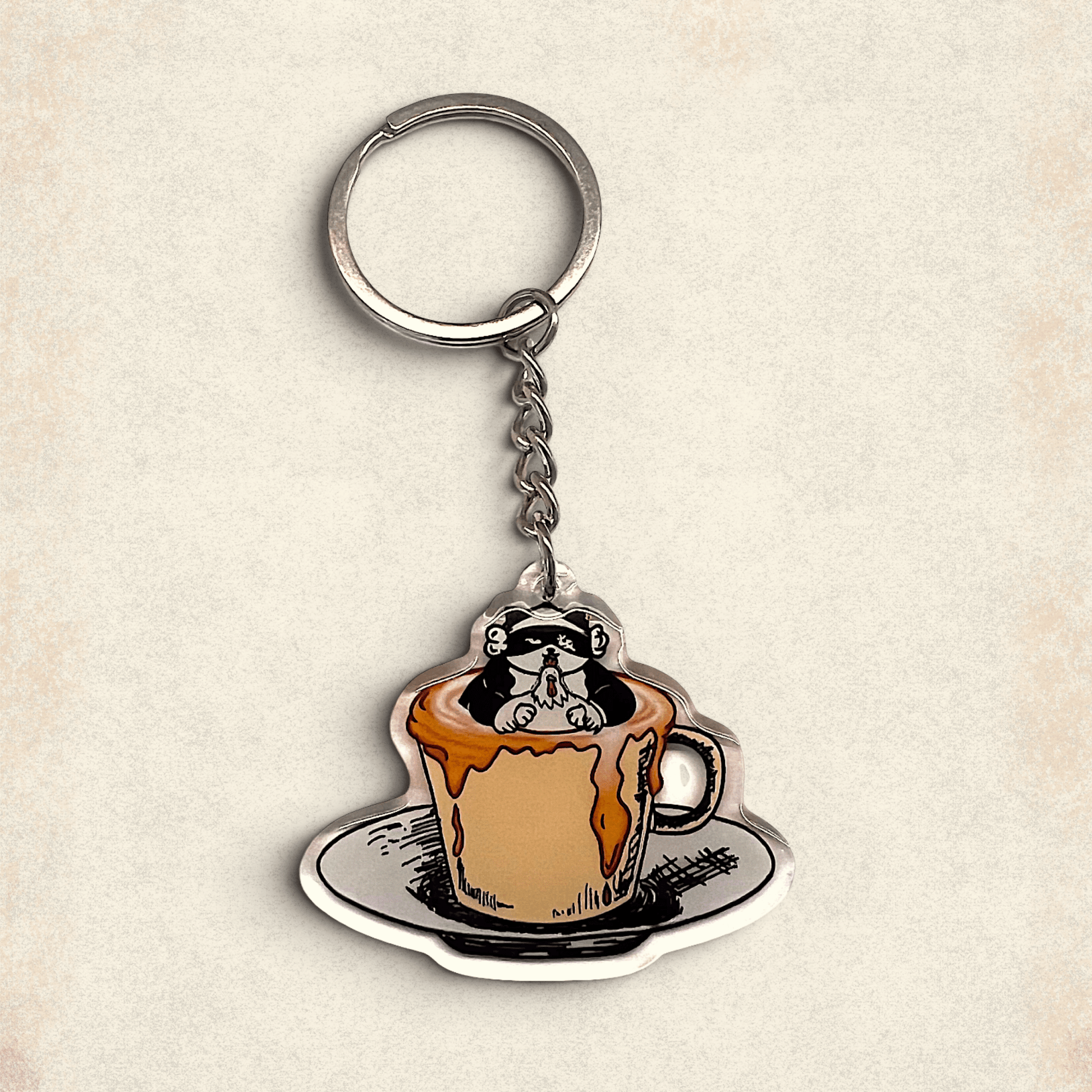 Cat Keychain - Catpuccino - Catnip