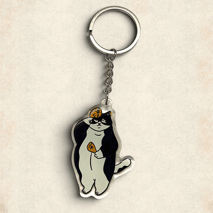 Cat Keychain - Chicken for life - Catnip
