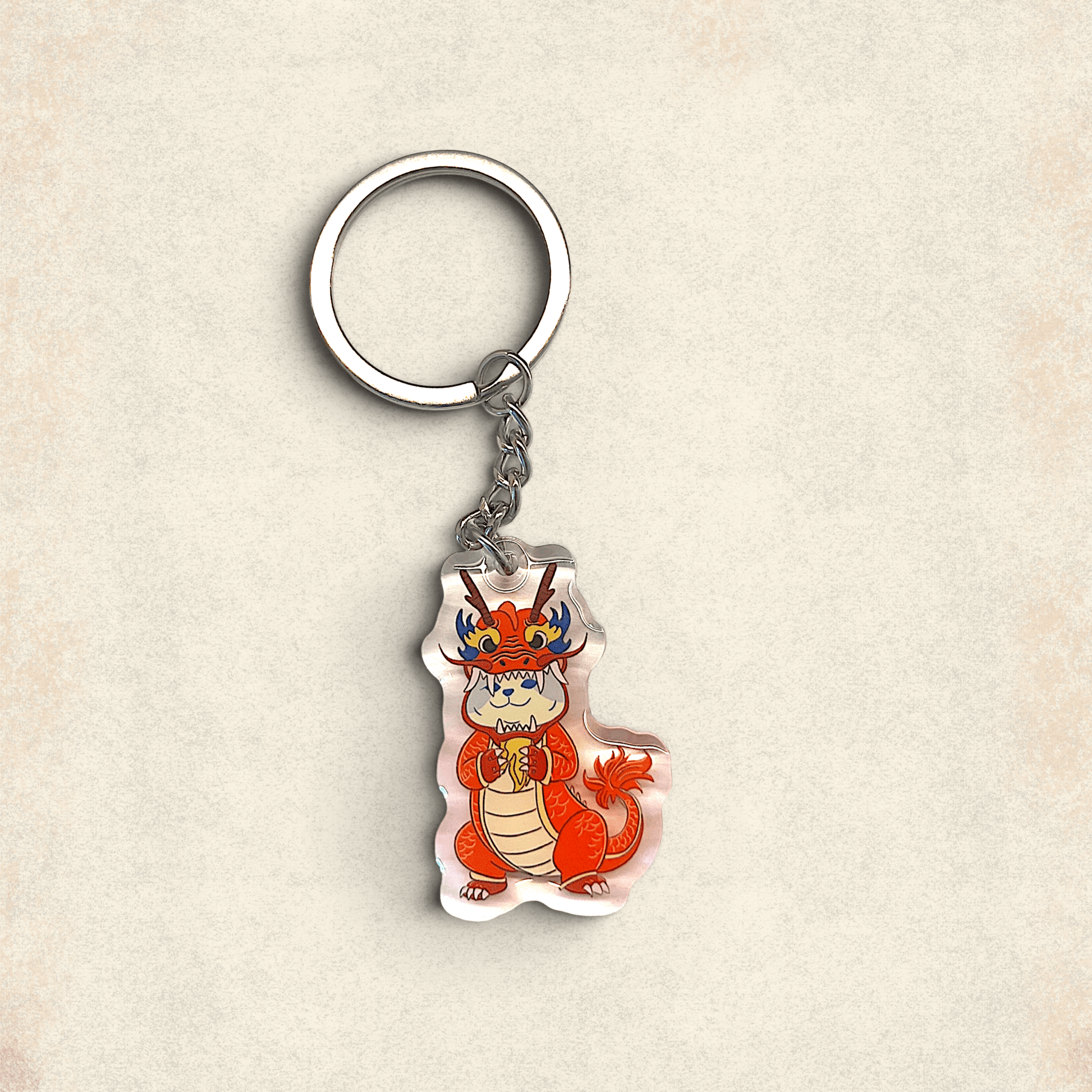 Cat Keychain - Dragon Cat - Catnip