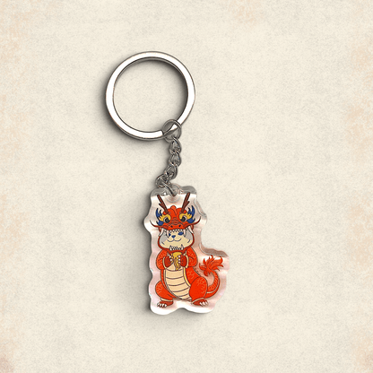 Cat Keychain - Dragon Cat - Catnip