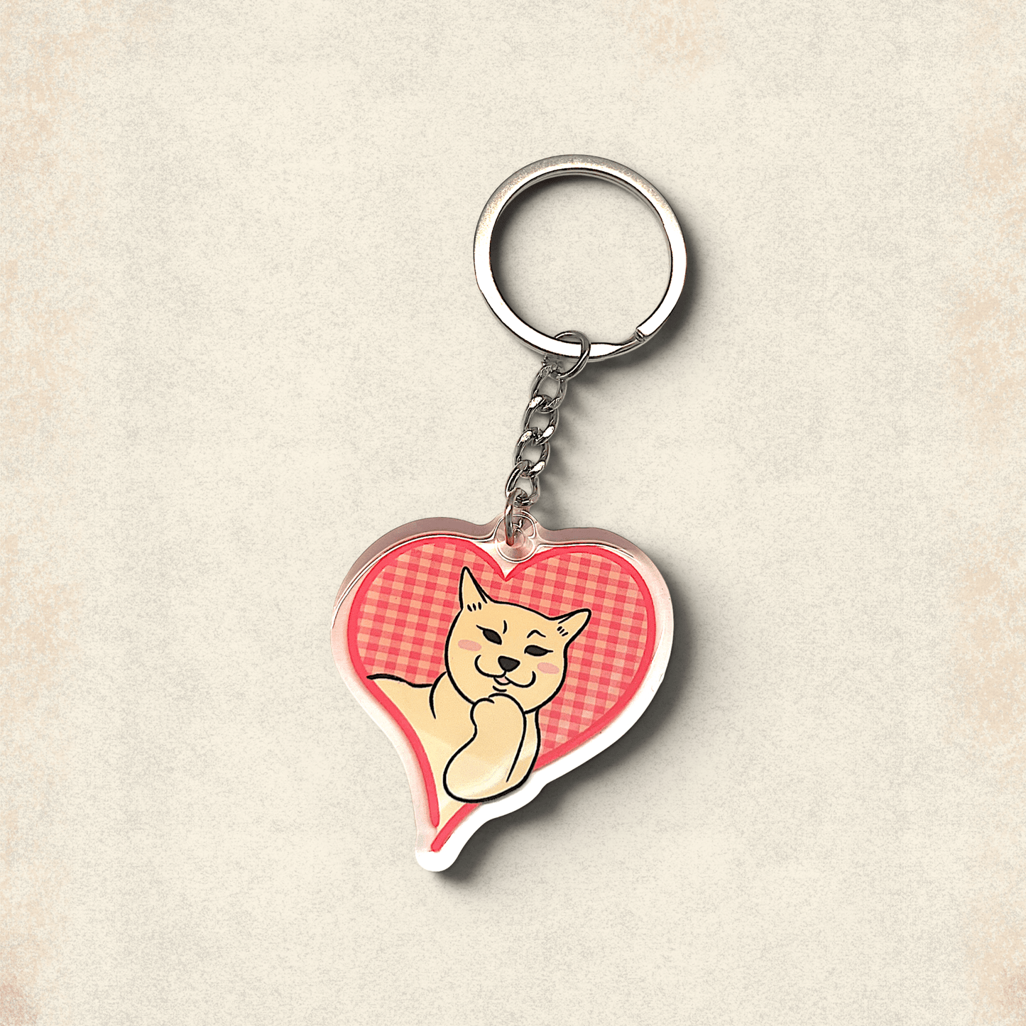 Cat Keychain - Love Cat - Catnip