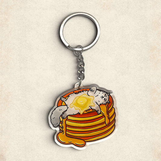 Cat Keychain - Pancat (Angel) - Catnip
