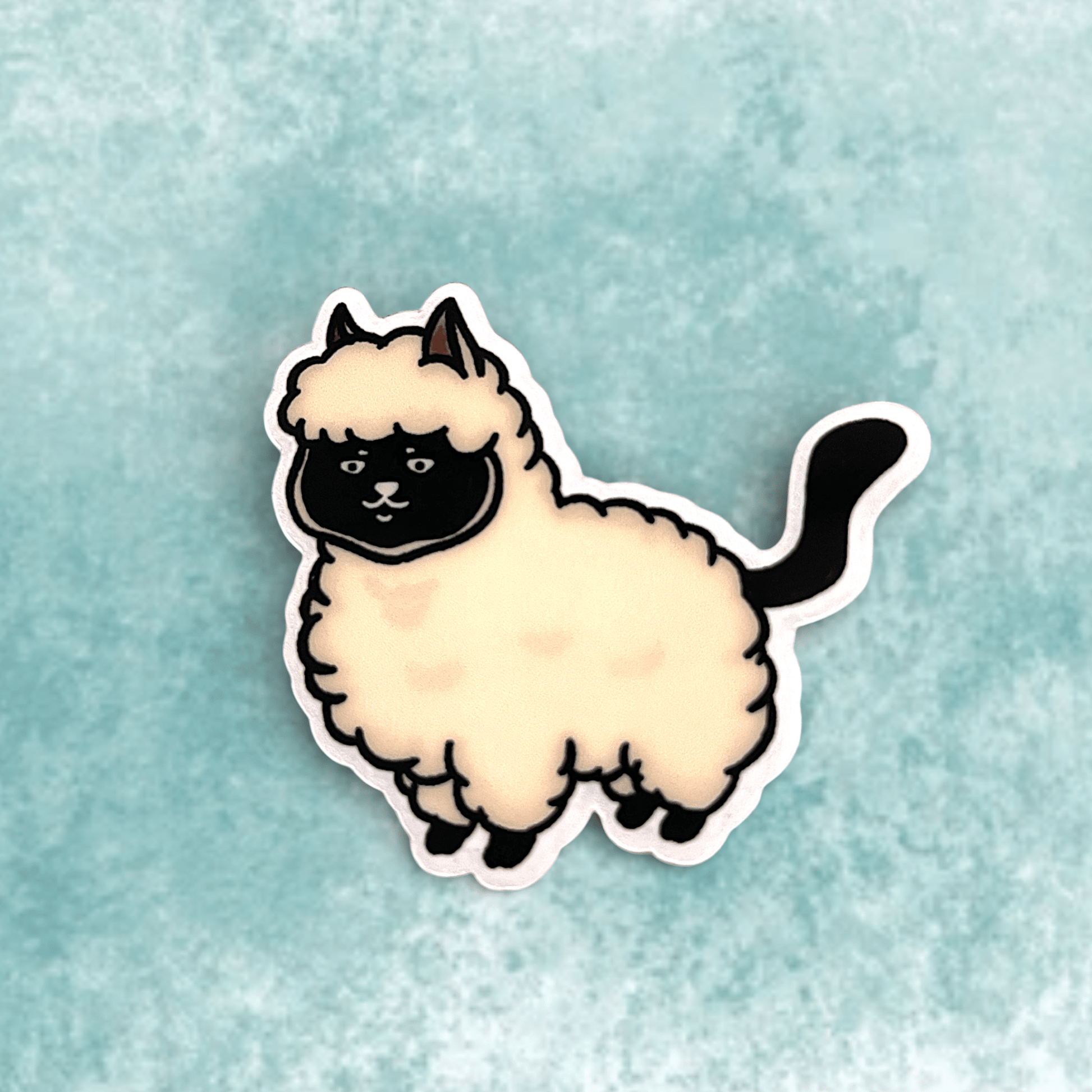 Cat sticker - Alpaca cat (Simon) - Catnip