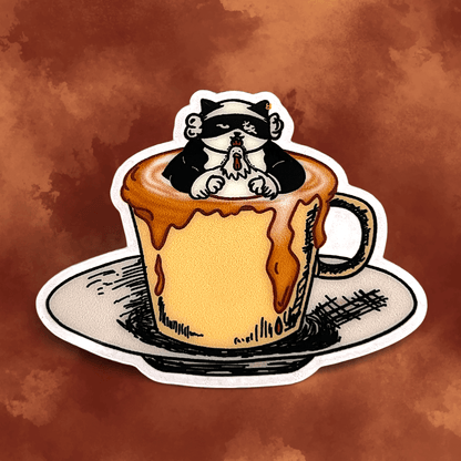Cat sticker - Catpuccino - Catnip