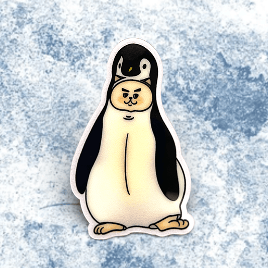 Cat sticker - Penguin cat - Catnip