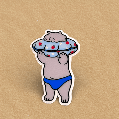 Cat sticker - Stuck (Scarface and Little Grey) - Catnip