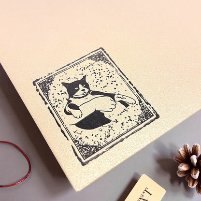 Christmas Card - Grumpy black and white cat (Envelope included) - Catnip