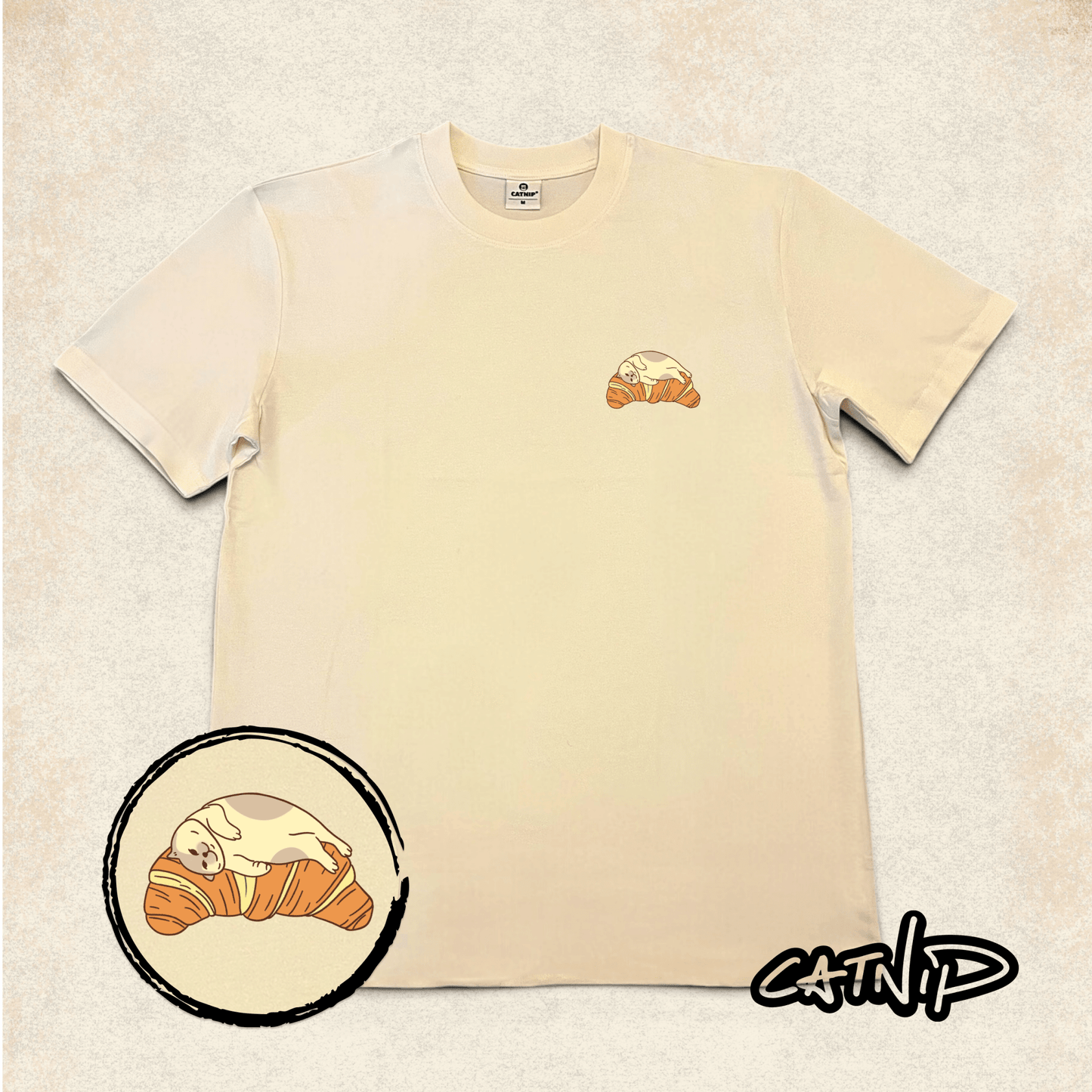 "Croissant Bed" - T-shirt - Catnip