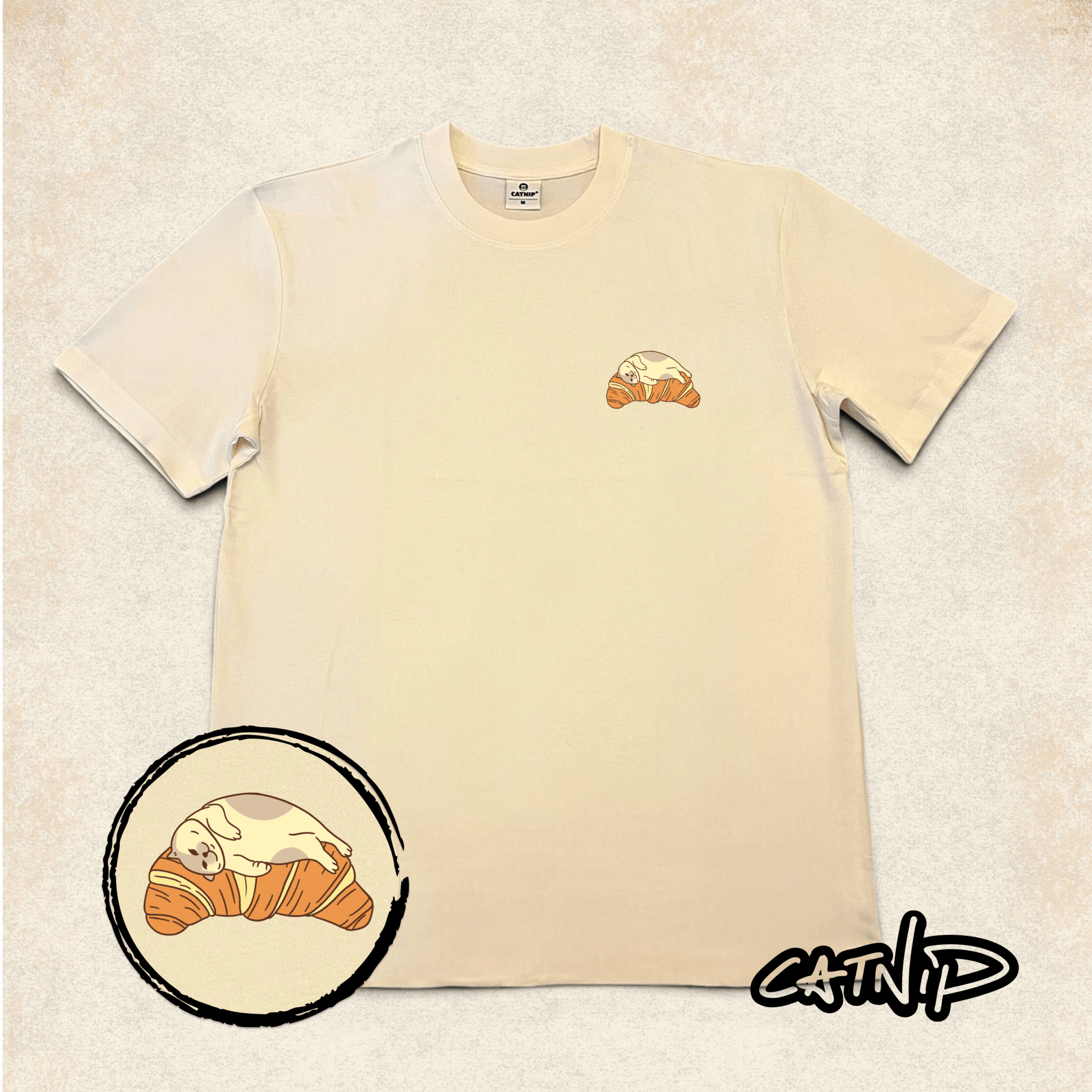 "Croissant Bed" - T-shirt - Catnip