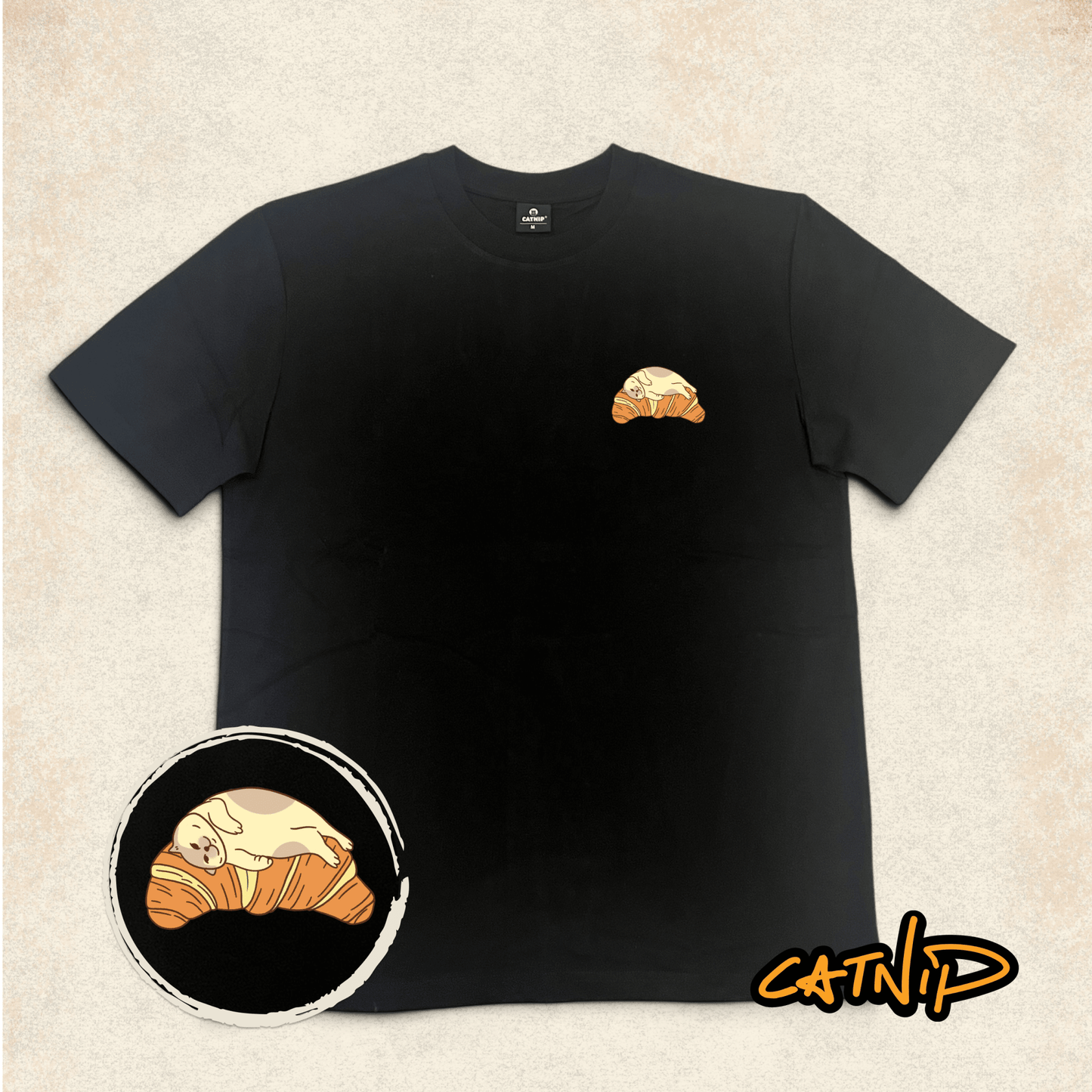 "Croissant Bed" - T-shirt - Catnip