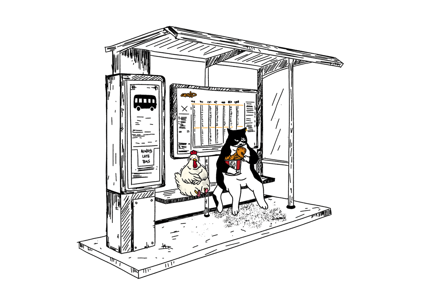"Fried Chicken" - Art Print - Catnip