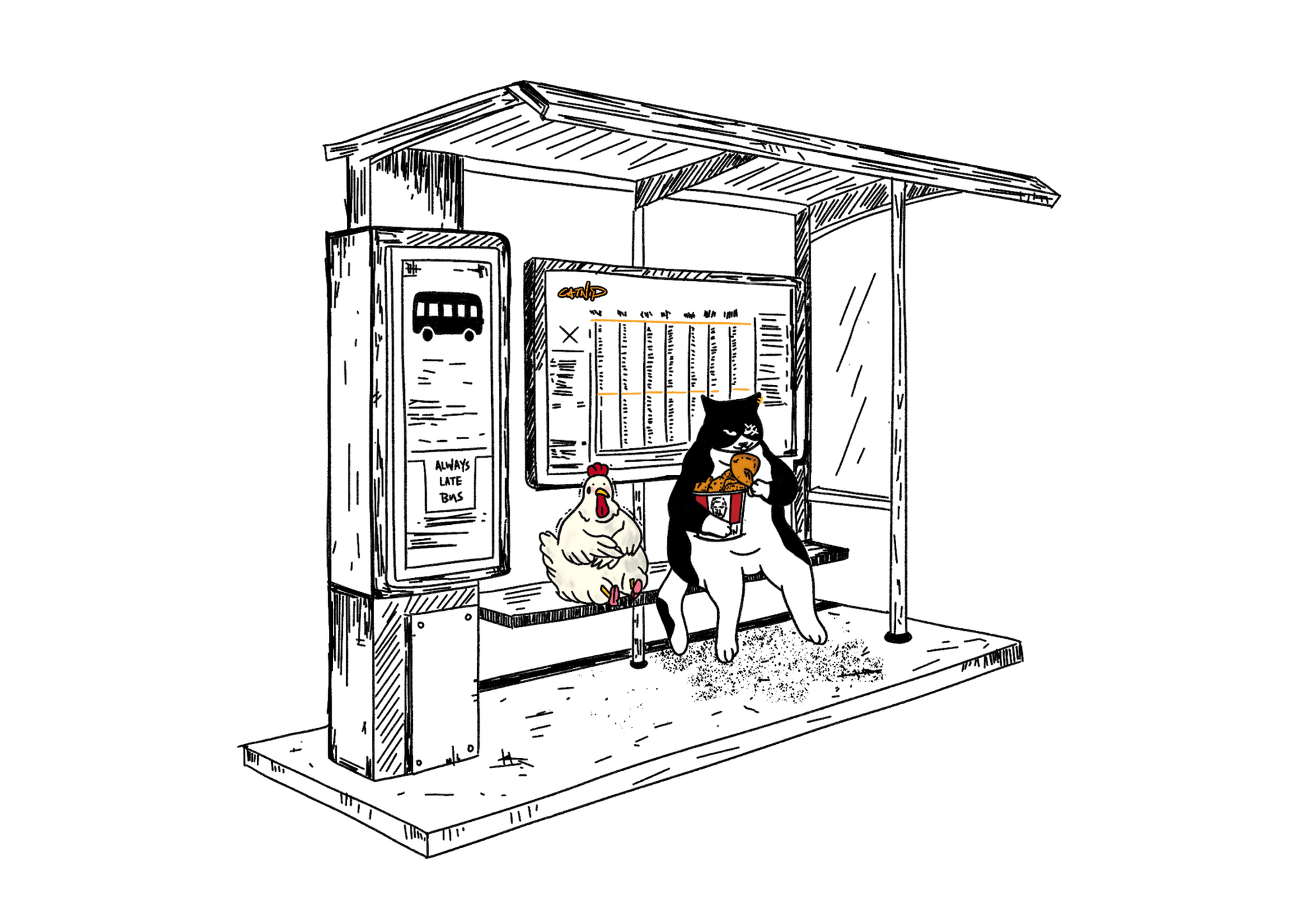 "Fried Chicken" - Art Print - Catnip