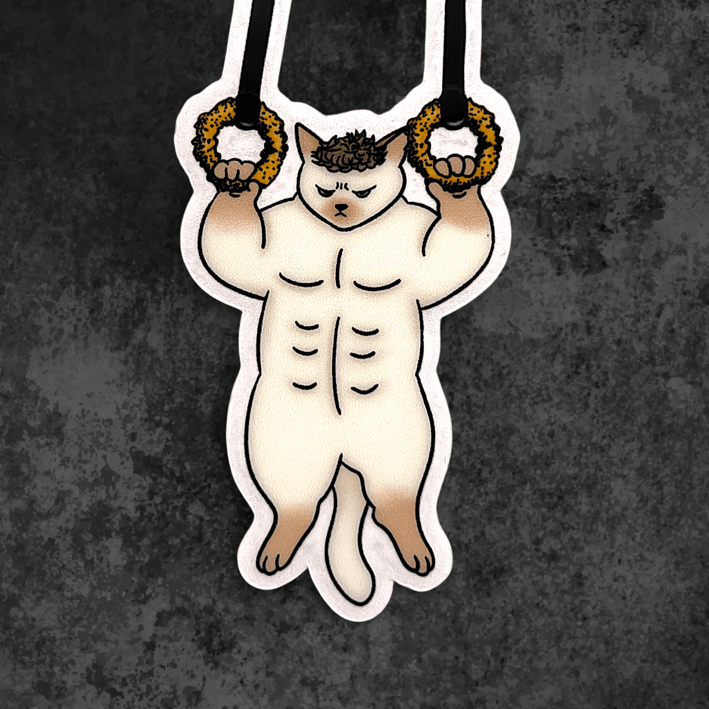 Gym cat sticker - Nick - Catnip