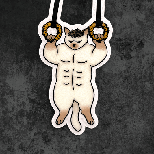 Gym cat sticker - Nick - Catnip