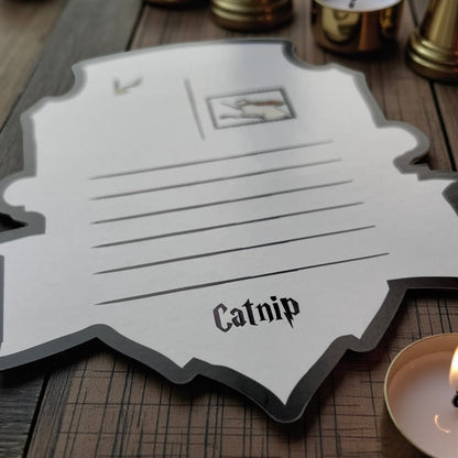 Harry Catter Die Cut Card Set (With hot - stamped envelope and wax stamp stickers) - Catnip