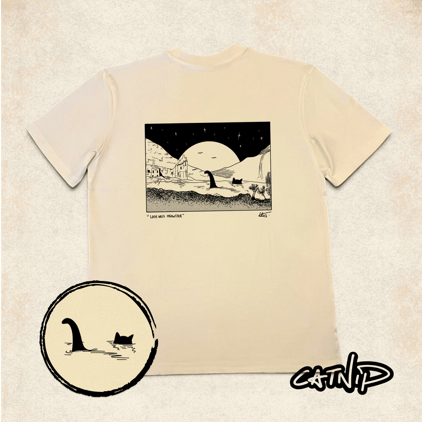"Loch Ness Meowster" - T-shirt - Catnip