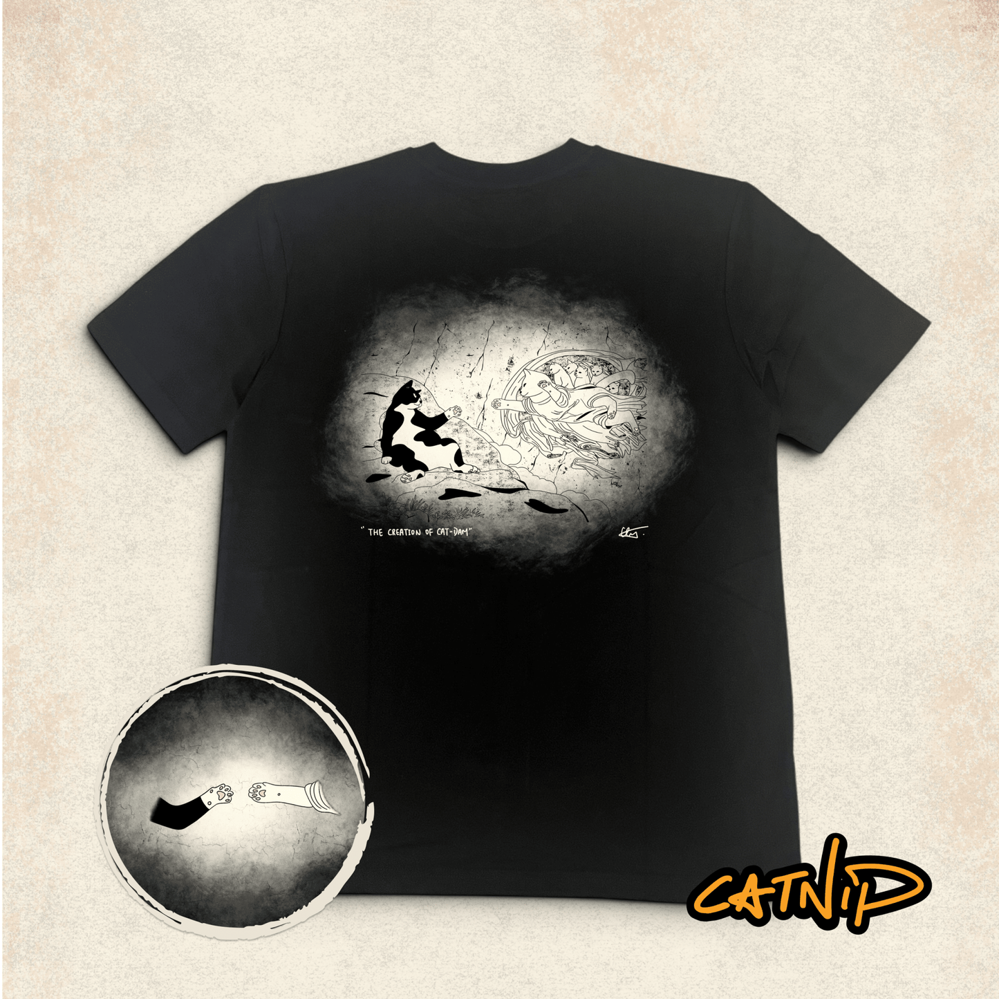 "The Creation of Cat-dam" - T-shirt - Catnip