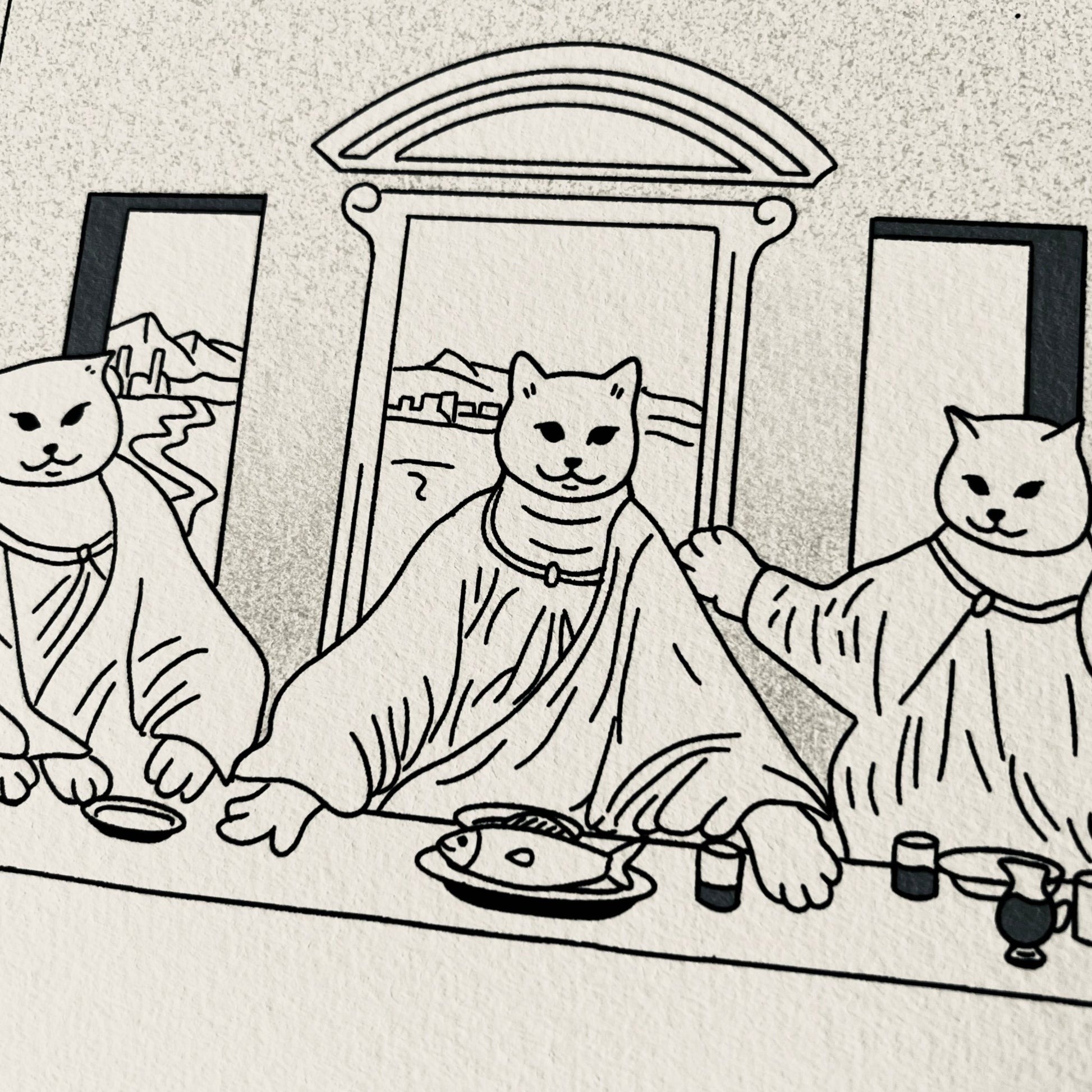 "The last treats" - Art Print - Catnip