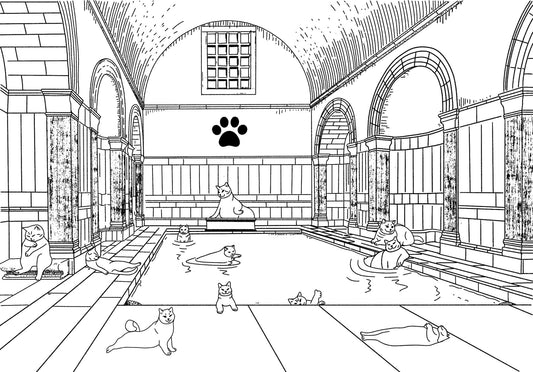 "Bathhouse" - Art Print - Catnip