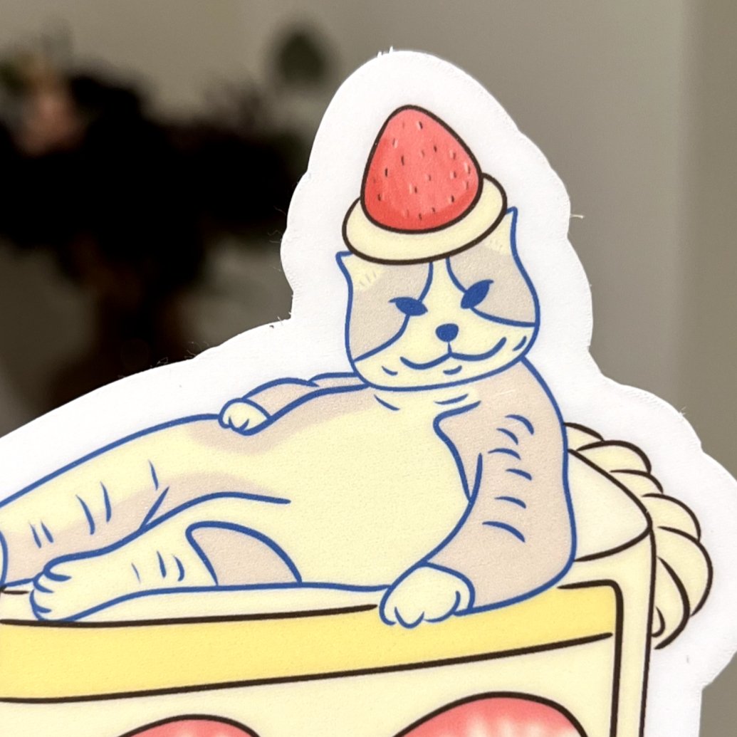 Sticker - Strawberry Cake - Christy Chan | Artist